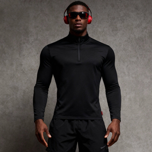 USERWHO幼虎 秋季新款运动纯色休闲修身显身材打底长袖