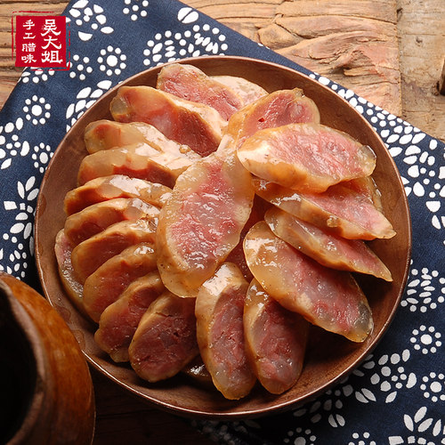 安徽特产风干晾晒土香肠