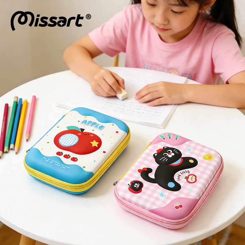 Missart 3D立体文具盒大小号女孩小学生一年级双层铅笔盒女生高颜值ins风可爱笔袋2026新款男孩儿童卡通笔盒
