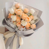 香槟玫瑰花束向日葵鲜花快递上海北京同城配送女友生日礼物全国店