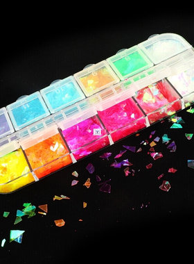 Fluorescence Butterfly Heart Fruits Various Shapes Nail Art