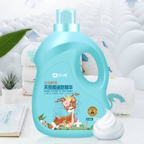 豆小美洗衣液椰油皂精华母婴可用线下同款手洗机洗抑菌家庭宿舍