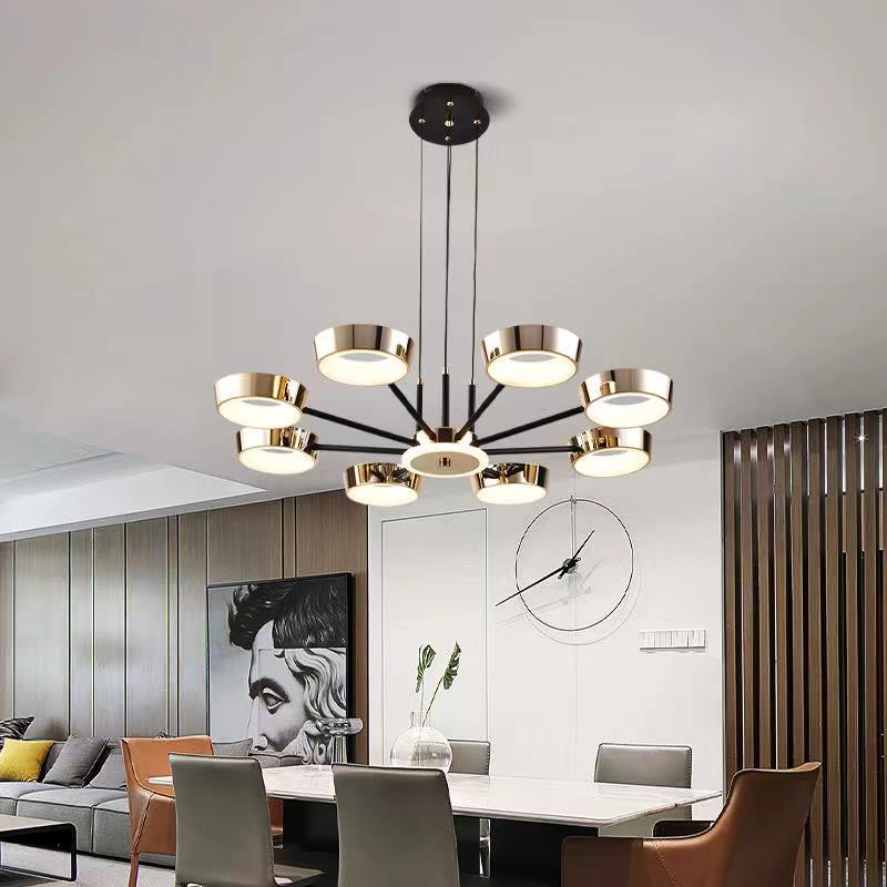 2024新款北欧客厅吊灯简约现代家用大气餐厅主卧室房间创意灯具