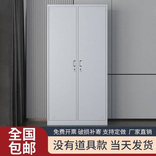 二门更衣柜工厂学校医院带锁2门衣柜储物柜家用收纳柜双门存包柜