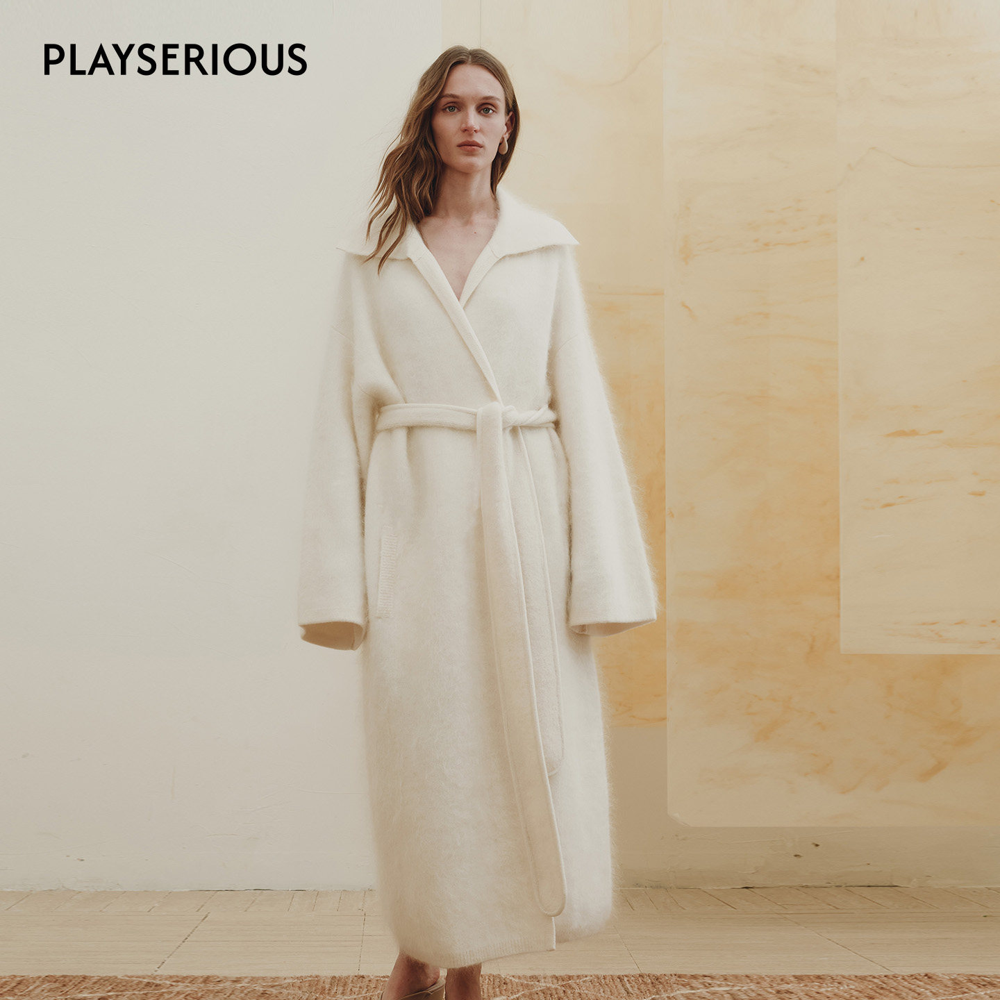 Zaanli暂离 2025秋冬新款马海毛拉毛滚边双面一体针织大衣外套女,女装/女士精品,毛呢外套,淘宝优惠券,粉丝福利购,淘宝优惠卷