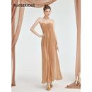 徐如蓝同款 新款 Sheer 夏季 Thea连衣裙露肩网纱抹胸礼服 Luck