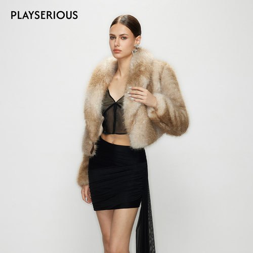 Artel Retro 2025秋季新款时尚环保皮草外套女小众复古皮草上衣