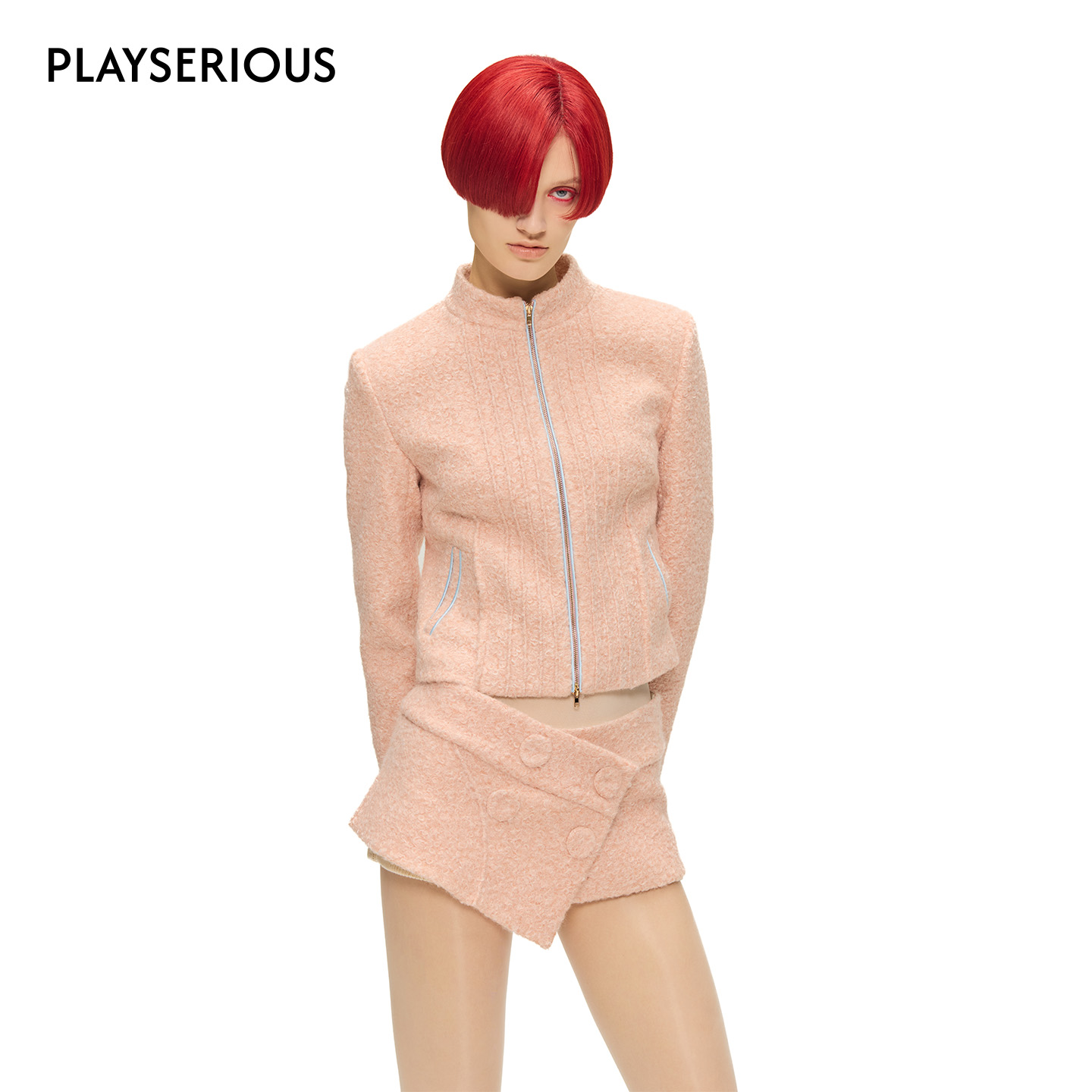 SULTRY VIRGIN 2025秋季新款简约针织夹克外套女气质百搭短款外套