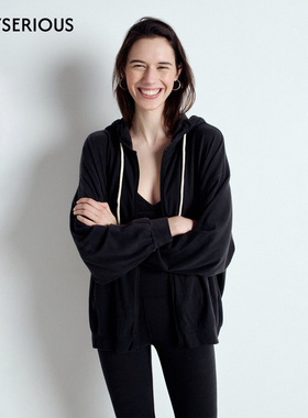 【宋佳同款】American Vintage 2025秋季新款简约通勤卫衣外套女