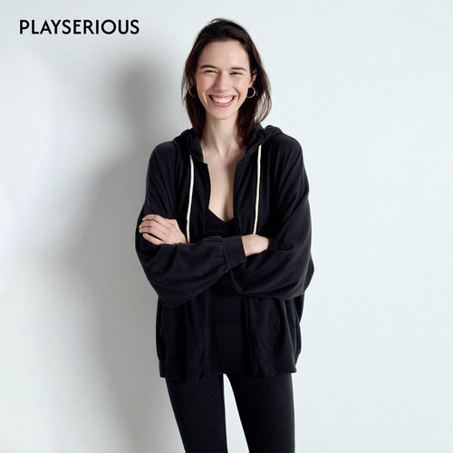 【宋佳同款】American Vintage 2025秋季新款简约通勤卫衣外套女