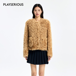 CONCISE-WHITE简白 2025秋季新款托斯卡纳短外套女时尚短款外套