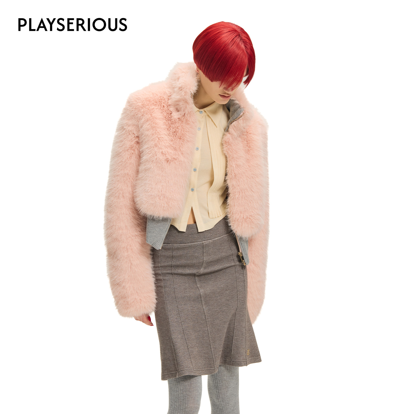 SULTRY VIRGIN 2025秋季新款设计感毛绒外套夹克外套女时尚毛外套