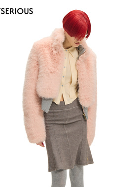 SULTRY VIRGIN 2025秋季新款设计感毛绒外套夹克外套女时尚毛外套