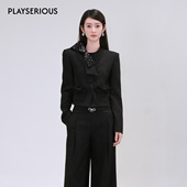 奢雅星光短外套女轻奢蝴蝶结短款 BeQueenStory 2026春夏新款 外套