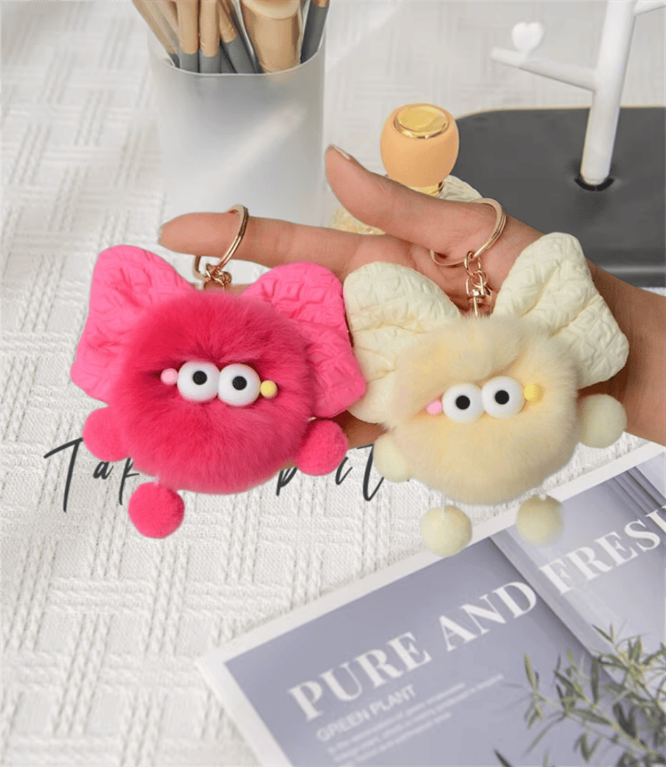 情侣礼物毛绒可爱ins风包包配饰