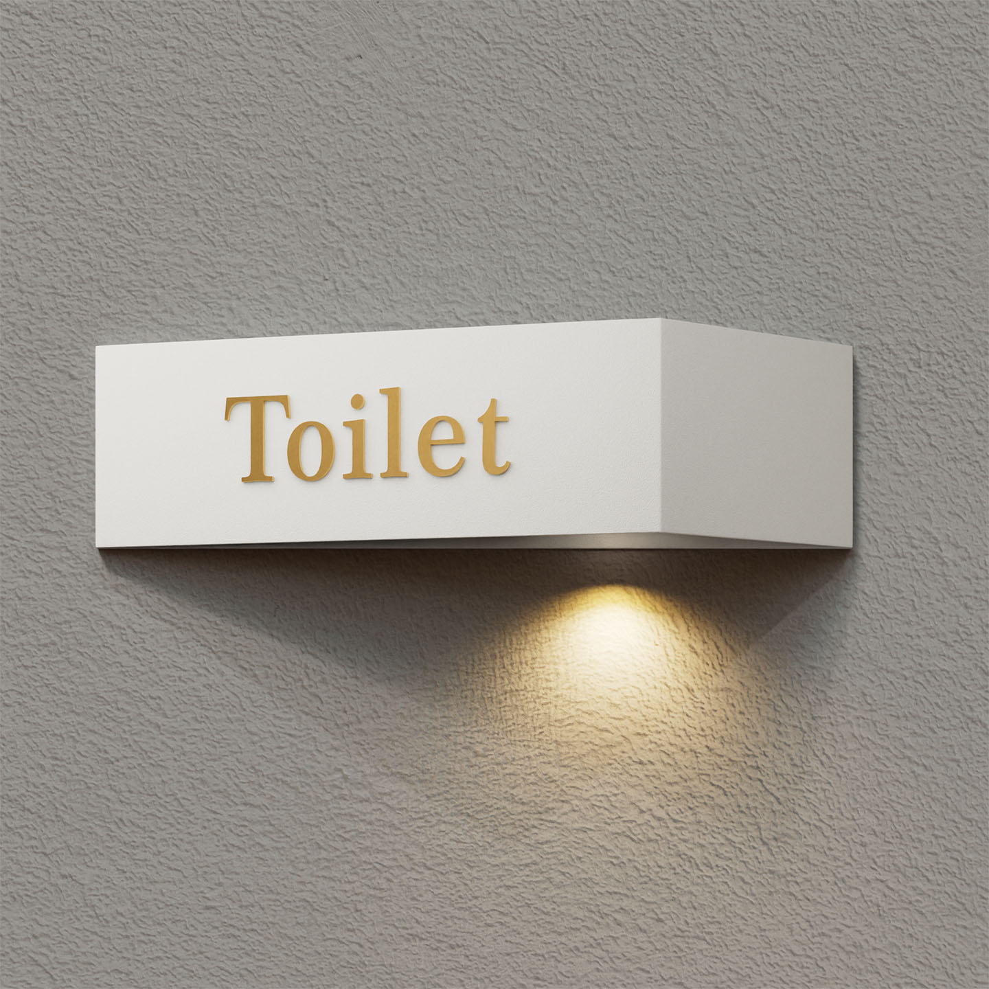 高档美容院洗手间发光指示牌