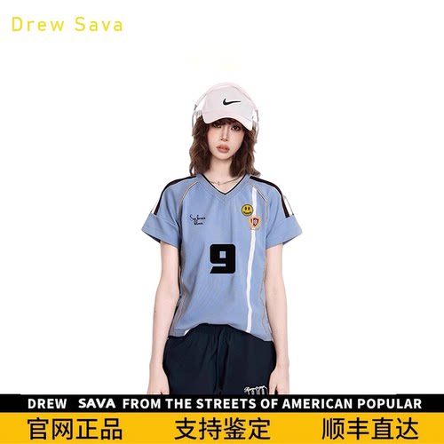 DrewSumt笑脸女士夏季黑