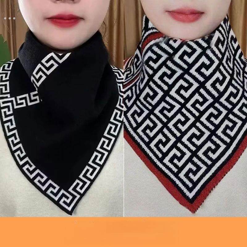 千格鸟三角围巾围脖护颈假领套头脖套套头保暖男女通用三角巾秋冬