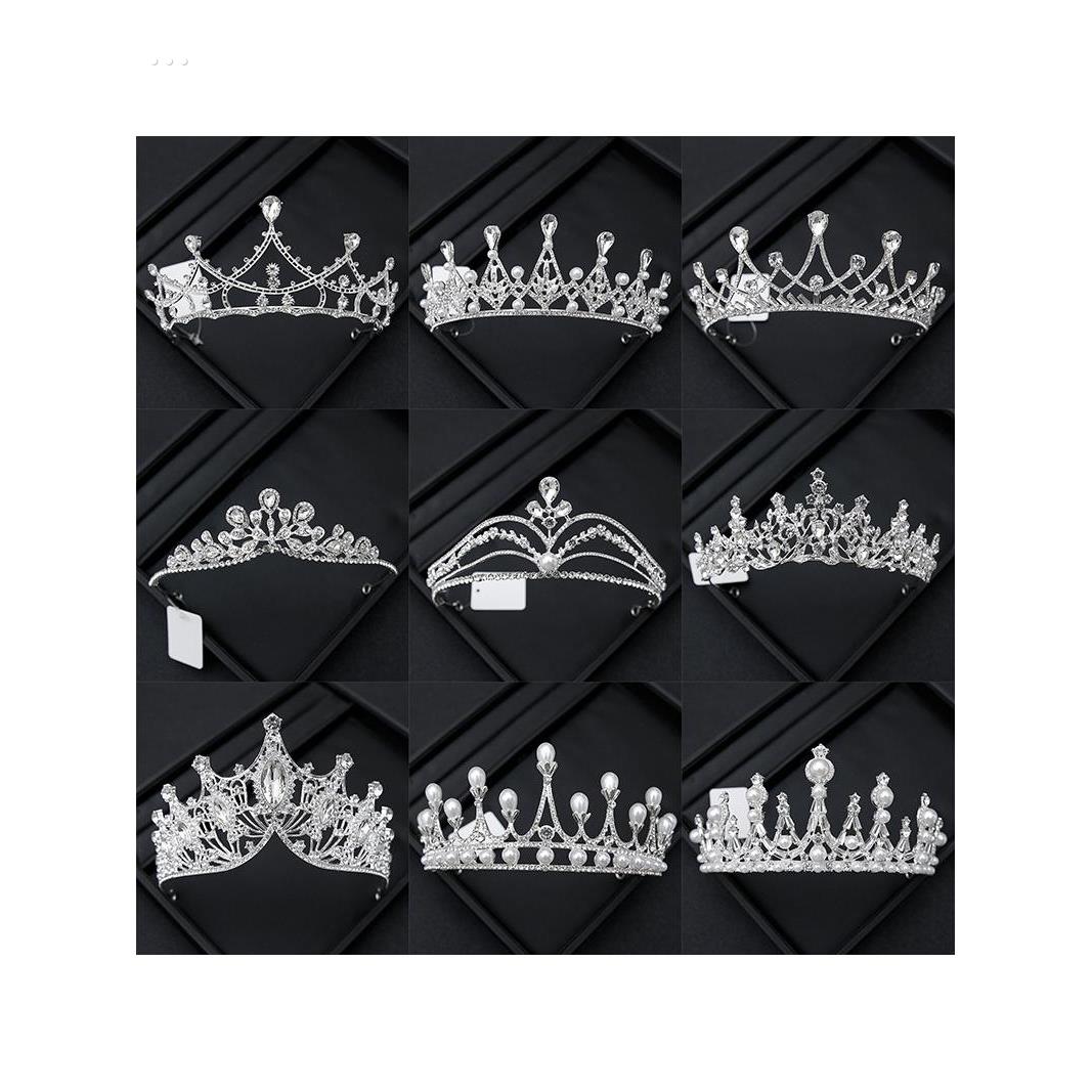 公主皇冠头饰新娘水钻王冠结婚纱礼服发箍女十八岁成人礼生日发饰