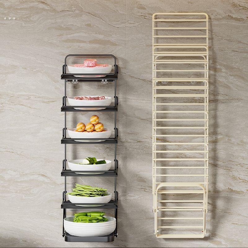 折叠备菜置物架厨房配菜壁挂多层配菜盘家用备餐多功能菜盘收纳架