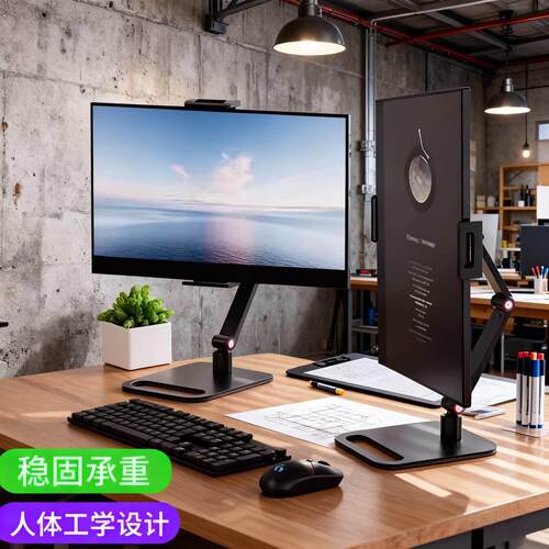 便携屏支架支撑升降伸缩手机屏幕机械臂平板游戏折叠旋转高度角