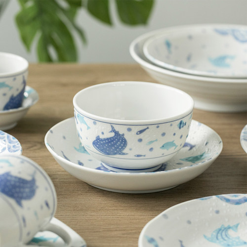 日本进口美浓烧雪樱花陶瓷餐具