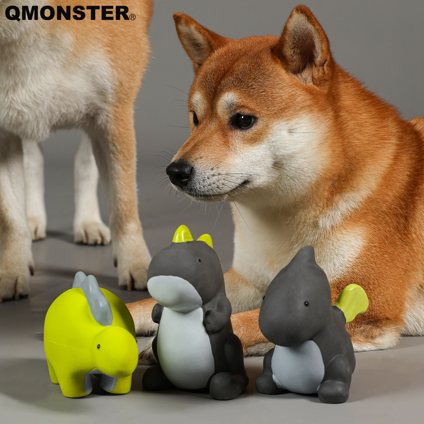 天然乳胶玩具狗QMONSTER