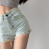 Джинсовая юбка, шорты, тонкие штаны, высокая талия, свободный крой