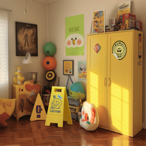 小鹦鹉BEBE警告牌家居礼品摆件