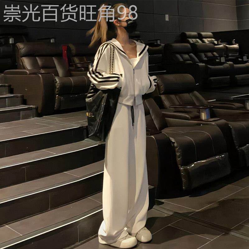 韩国休闲运动套装女春秋2026新款时尚洋气减龄卫衣阔腿裤两件套潮