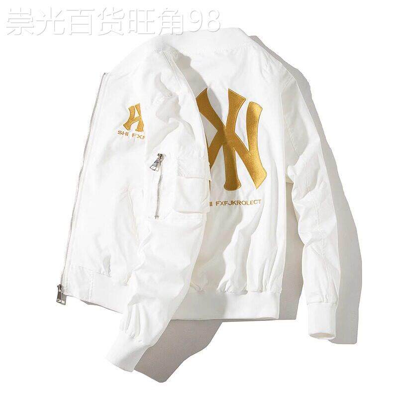 高端棒球服外套男士2025年新款飞行外套夹克棉服春秋季夹棉加厚男