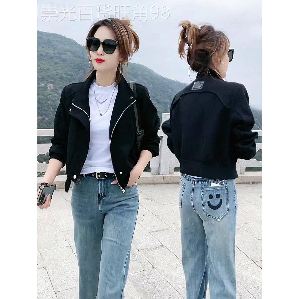 欧洲站2025春秋季新款女小个子贴标棒球服短外套休闲时尚夹克上衣