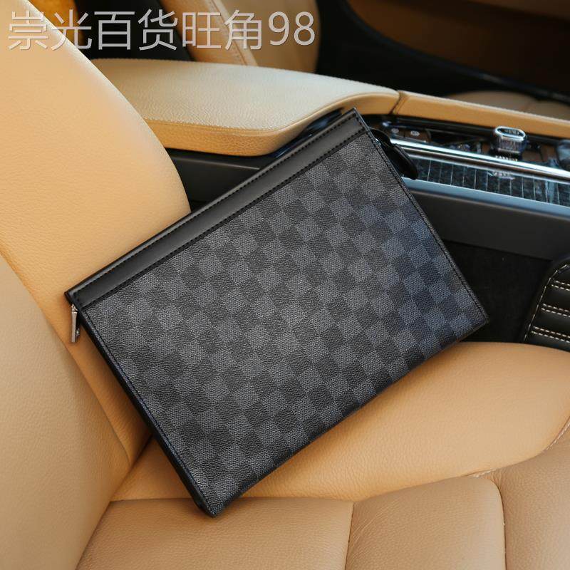 香港代购真皮手拿包男新款手拿牛皮奢侈品男款夹包商务大容量钱包