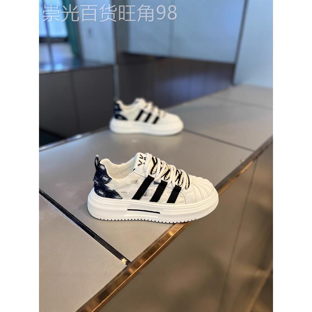 工艺创造宝藏模型~极简主义海王!白色厚底男鞋,舒适经典新款