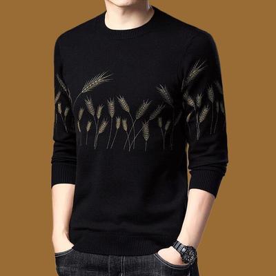 高端羊毛衫男款春秋冬2025新款圆领毛线衣时尚潮流内搭男士打底衫