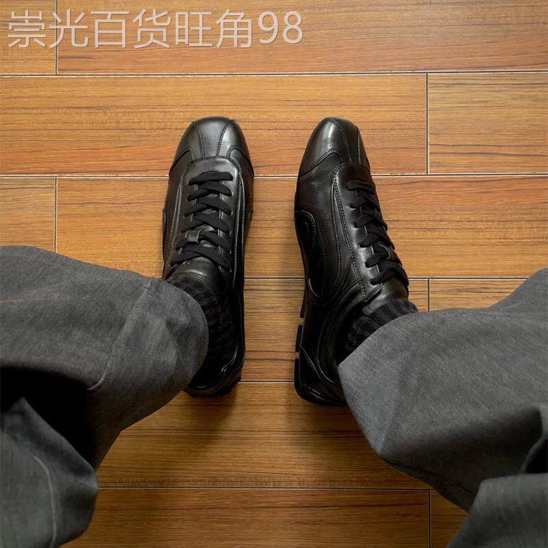 【高品质】复古老钱风德训鞋舒适轻便运动拳击鞋通勤休闲皮鞋男款