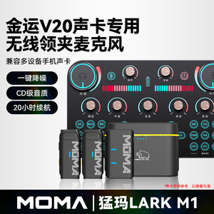 无线领夹声卡麦克风适用金运V20/V18闪客E2AM200好牧人V8收音话筒