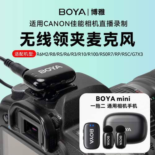 博雅无线收音一拖多人视频降噪麦