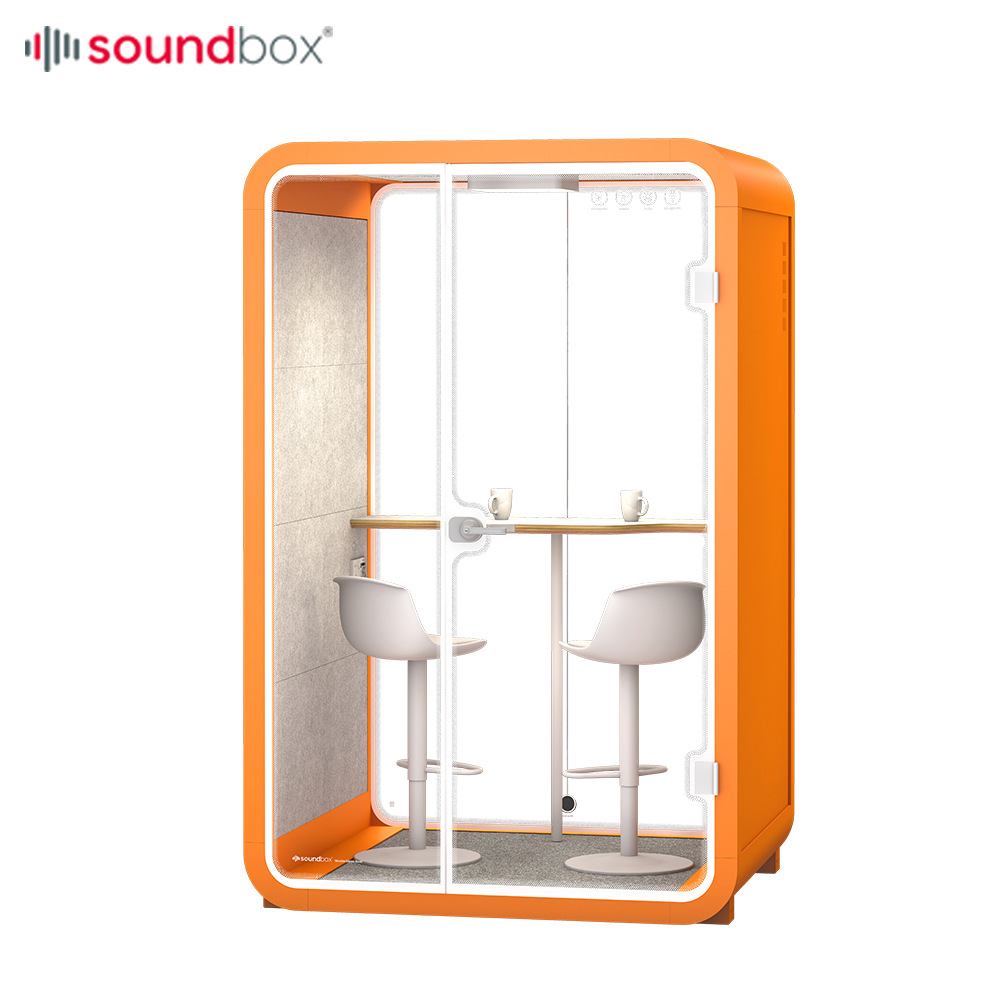 移动直播间小型朗读亭可拆卸话务室办公舱培训室玻璃隔音房