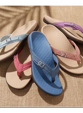 大码凉拖新休闲平底PU金属居家人字拖 big size Men's slippe