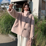 6688粉色皮毛一体006-P185-K288，女装皮草，浙宝222（原006）