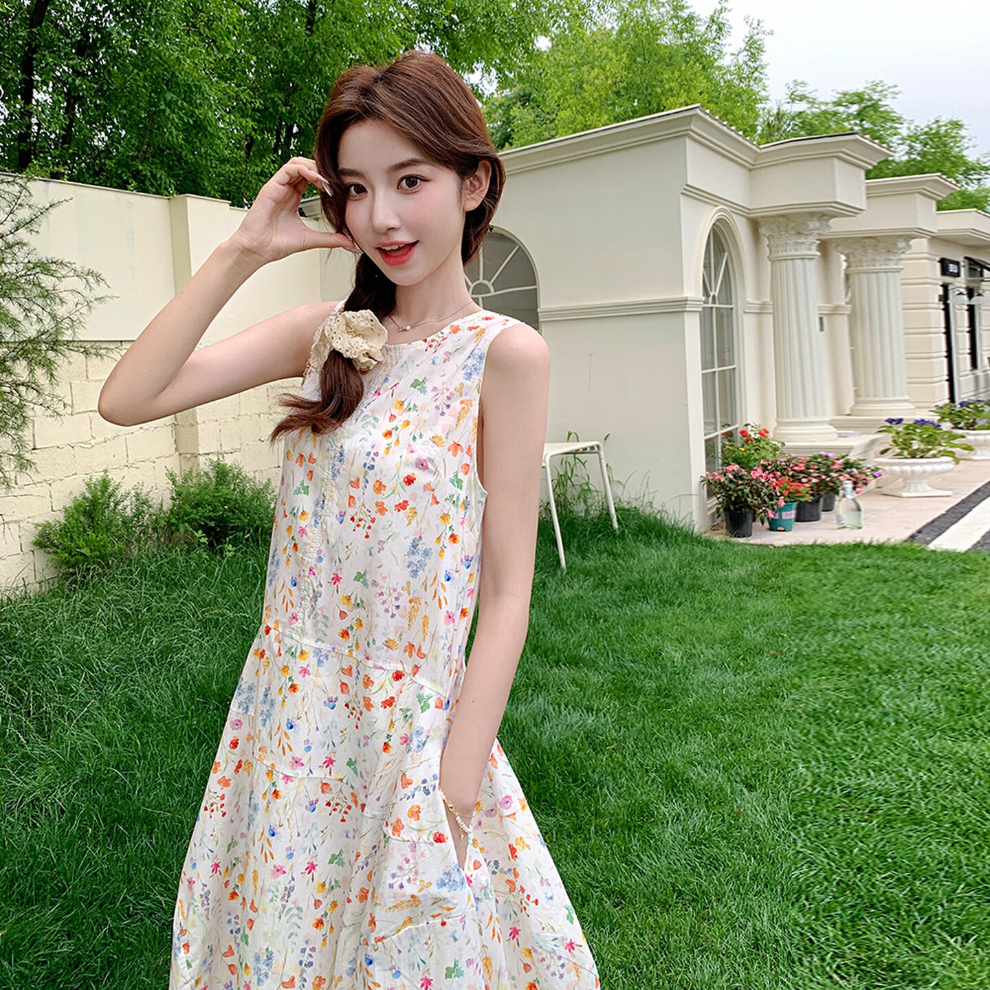 【档口现货】甜美浪漫无袖连衣裙222-6781-P125-K188,女装连衣裙,浙宝222（原006）