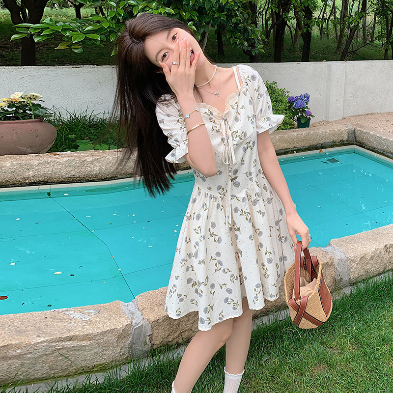 【档口现货】6610碎花少女风连衣裙006-P100-K148,女装连衣裙,浙宝222（原006）