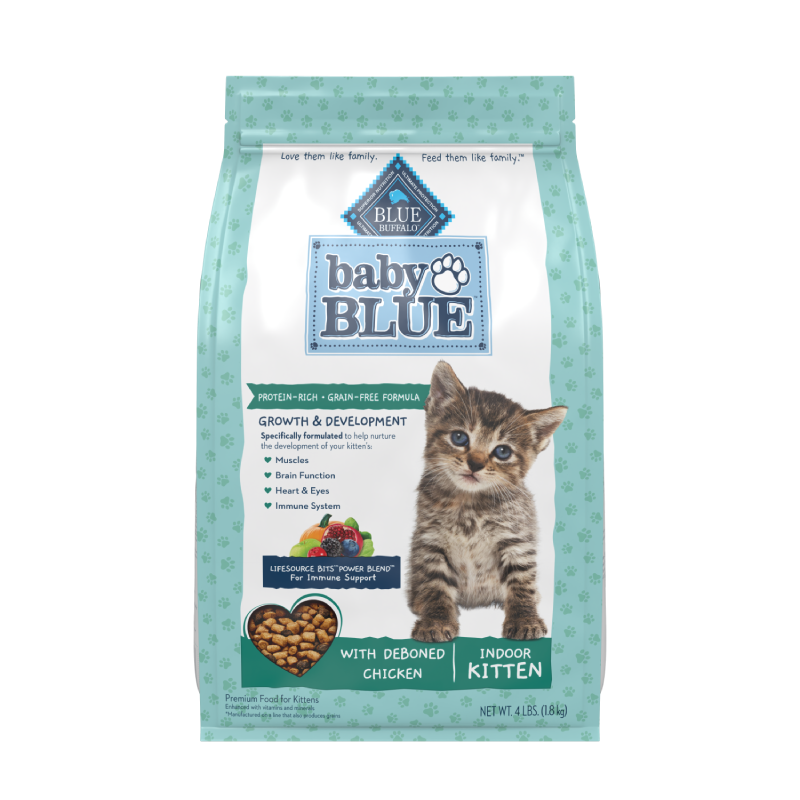 蓝挚美国进口去骨鸡肉成猫粮4.9kg/幼猫粮1.8kg