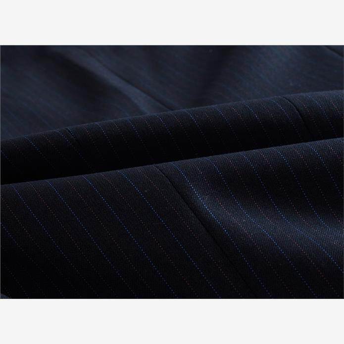 中行西装外套新款行服女士红蓝条纹工作服职业装工装裤子套装