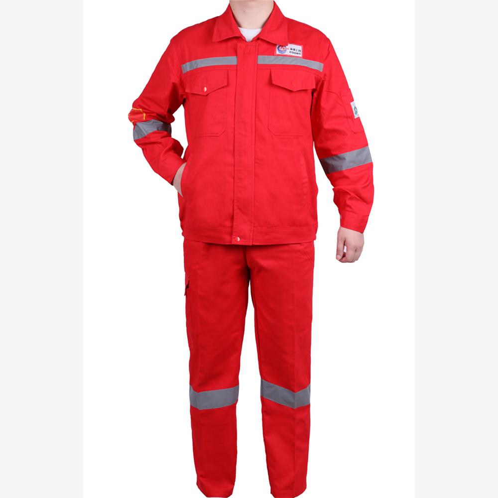 纯棉工作服套装男春秋冬