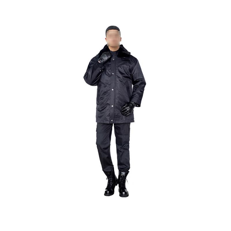 棉大衣男冬季加厚防寒保安服多功能劳保棉服中长款棉大衣160