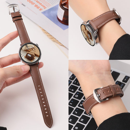 适用于小米watchs4表带s4sport运动手表真皮腕带s1/s2/s3皮质亲肤手表链s2pro男女color2替换带watch2pro表带