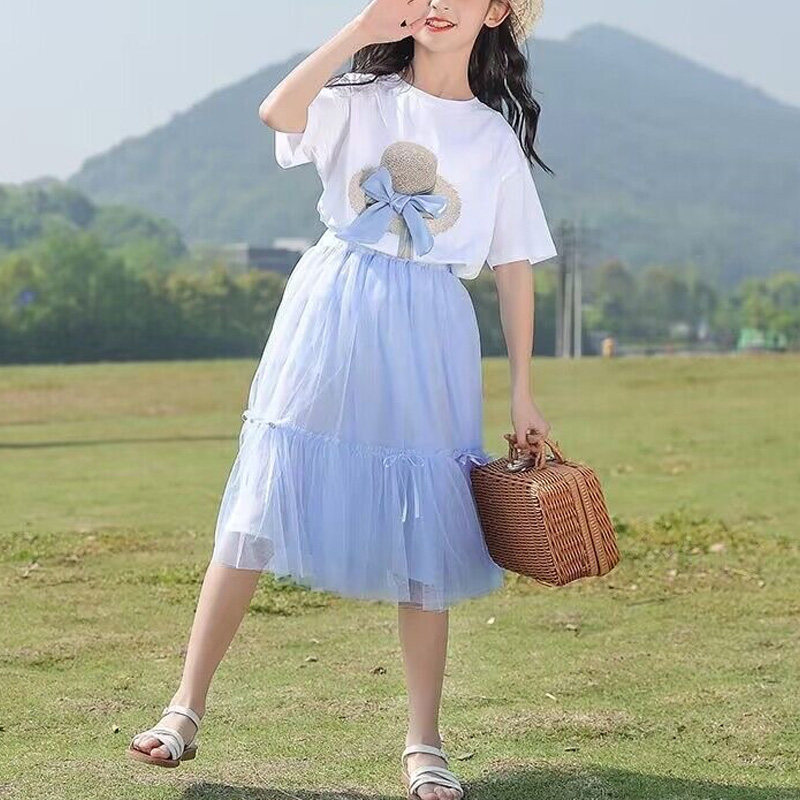 女童夏装套装2026新款网红洋气