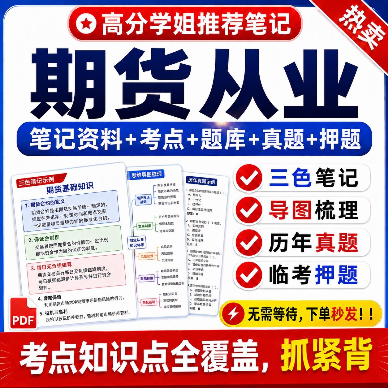 2027期货从业资格考试三色笔记电子版资料题库刷题历年真题押题卷